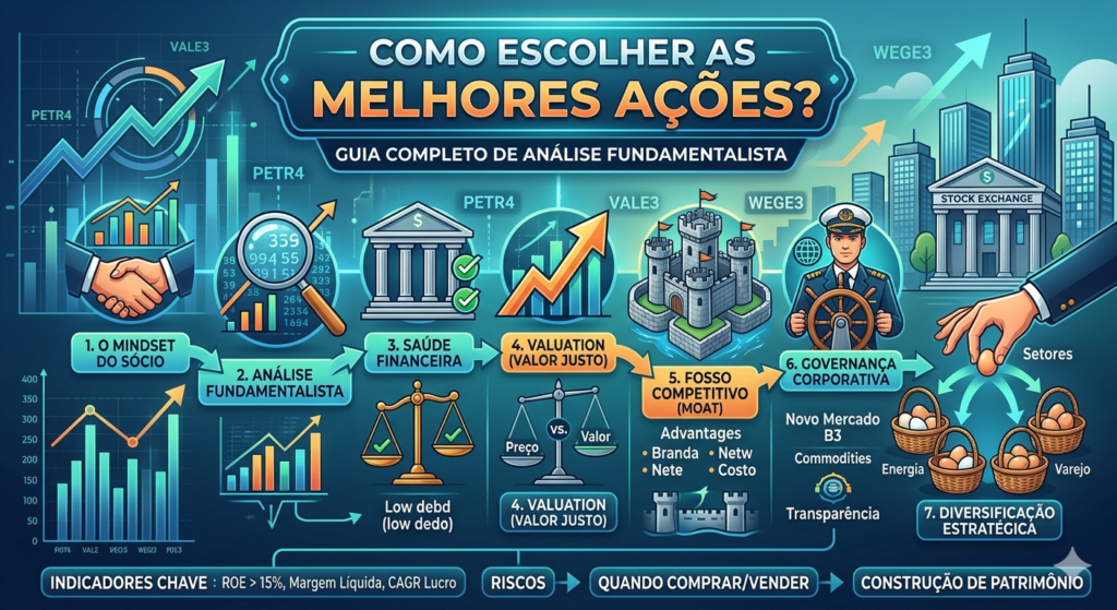 como escolher as melhores ações